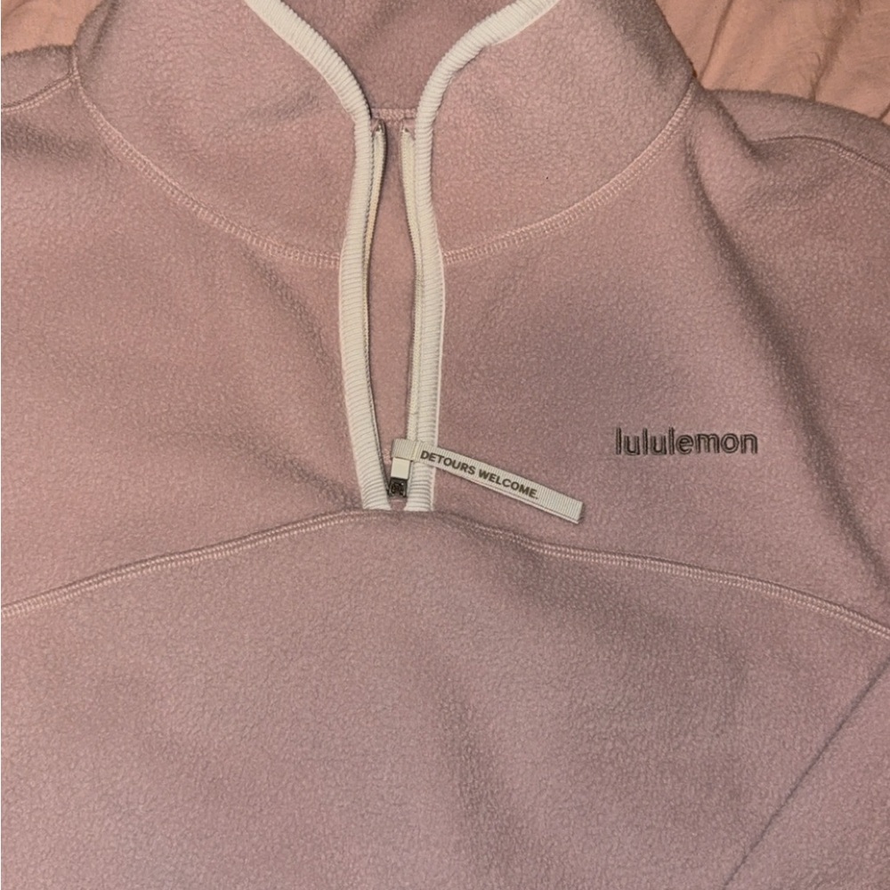 lululemon athletica Pink Half-Zip Sweater